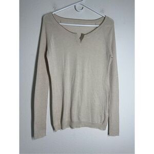 IKKS Girls Cashmere Wool Blend Top Long Sleeve Golden Trim Size XL